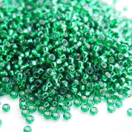 Miyuki Seed Beads 15/0 - Silver Lined Emerald (1422)