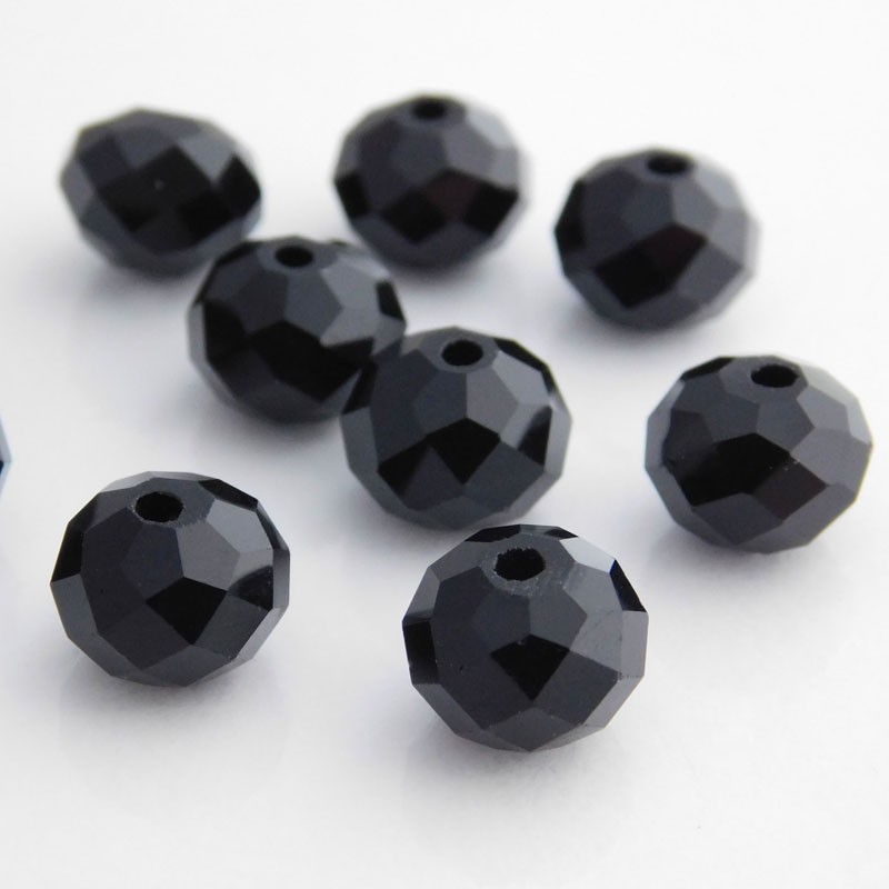 Crystal Glass Rondelles 8mm x 10mm Jewellery Making Supplies Ireland