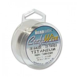 28ga (0.32mm) Beadsmith Craft Wire - Titanium