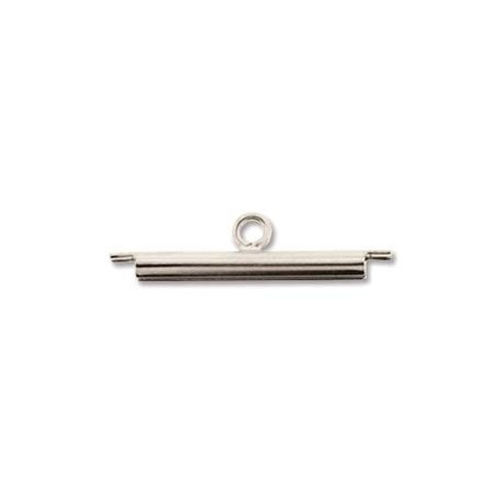 Miyuki 20mm Slide Tube - Silver Tone