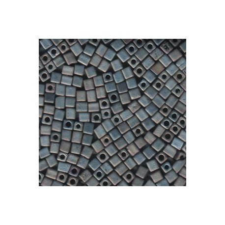 Miyuki Cube Beads 4mm - Matt Metallic Silver Grey (2002)