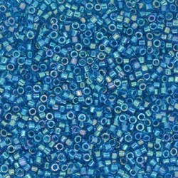 Delica 11/0 (DB2385) Miyuki Seed Beads - Fancy Lined Teal Blue - 5g