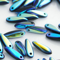 Dagger Beads 10mm - Jet AB
