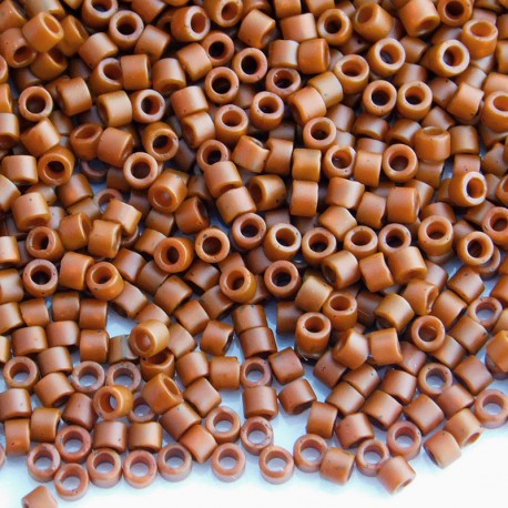 Delica 11/0 (DB794) Miyuki Seed Beads - Dyed Matt Opaque Sienna - 5g