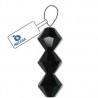 Preciosa 8mm Crystal Bicone Beads - Jet