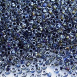 11/0 Czech Seed Beads - Crystal Black Colour Lined - 20g