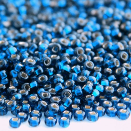 11/0 Czech Seed Beads - Silver Lined Montana - 20g