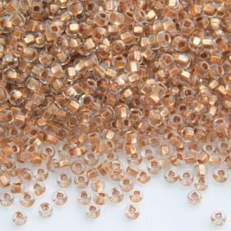 11/0 Czech Seed Beads - Crystal Copper Lined - 20g