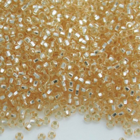 11/0 Czech Seed Beads - Champagne Silver Lined - 20g