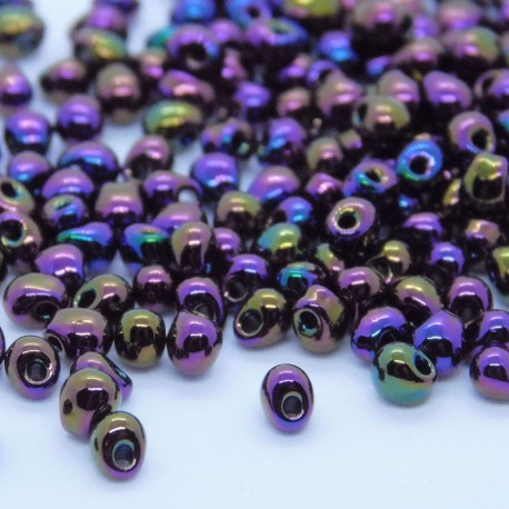Miyuki 3.4mm Drop Beads - Purple Iris - 10g