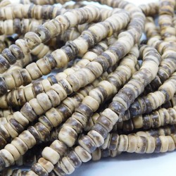 Brown Coconut Wood Beads 5.5mm - 37cm Strand