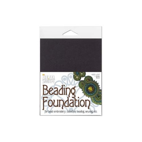 Beadsmith Black Beading Foundation 4.25 x 5.5 inch - Single Sheet