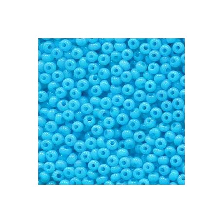 6/0 Czech Seed Beads - Sol Gel Aqua Opal - 20g