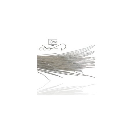 Silver Colour French Wire - Fine (0.7mm) - 35cm