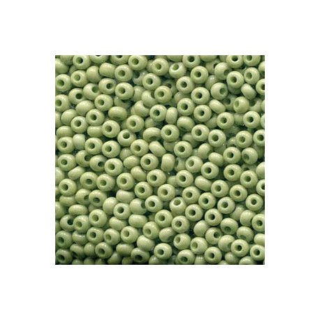 6/0 Czech Seed Beads - Sol Gel Opaque Celadon - 20g