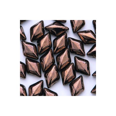 GemDuo Beads - Jet Bronze - 5g