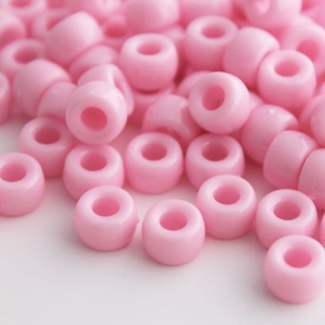 Pony Beads - Pink - Pack of 100