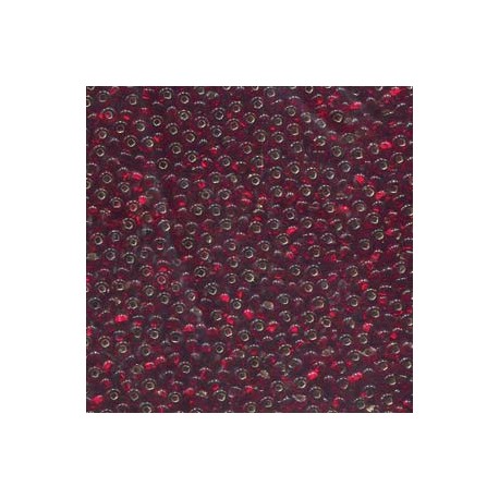 8/0 Czech Seed Beads - Garnet Silver Lined - 20g