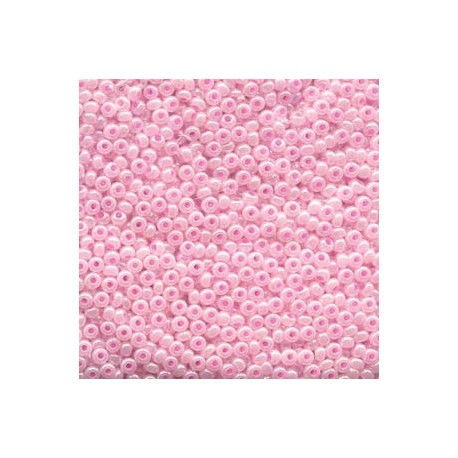 8/0 Czech Seed Beads - Pink Ceylon - 20g