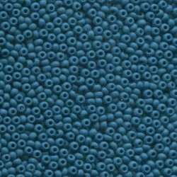 8/0 Czech Seed Beads - Opaque Denim Matt - 20g