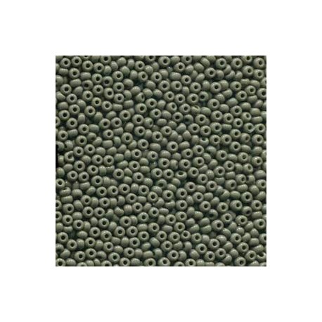 8/0 Czech Seed Beads - Opaque Grey - 20g
