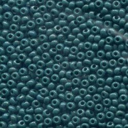 8/0 Czech Seed Beads - Opaque Dark Jade - 20g