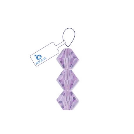 Preciosa 4mm Bicone Beads - Violet - Pack of 31