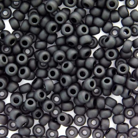 Miyuki Seed Beads 8/0 - Opaque Matt Black - 10g