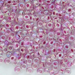 Miyuki Seed Beads 8/0 - Raspberry Lined Crystal AB - 10g