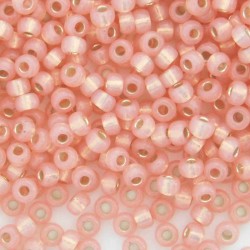 Miyuki Seed Beads 8/0 - Dyed Salmon S/L Alabaster - 10g