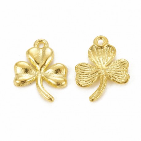 19mm Shamrock Charm - Gold Plated - Pack of 1