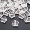 8mm Czech Glass Star Beads - Crystal - Pack of 25