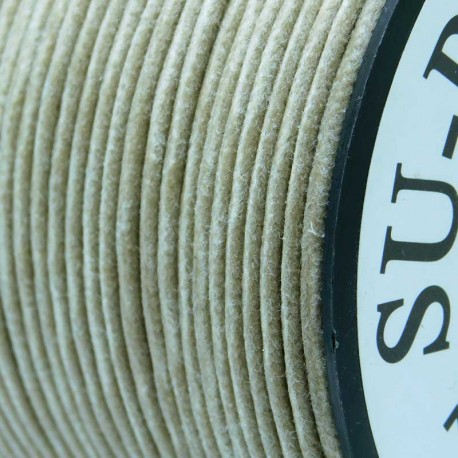 2mm Premium Waxed Cotton Cord - Natural - per metre