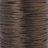 2mm Satin Rattail Cord - Dark Brown - 5m
