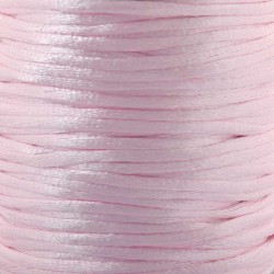 2mm Satin Rattail Cord - Light Pink - 5m