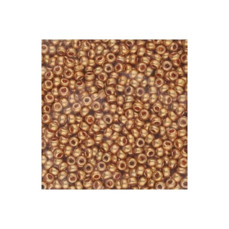 11/0 Czech Seed Beads - Metallic Dark Gold - 20g