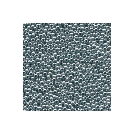 11/0 Czech Seed Beads - Bright Silver - 20g
