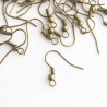 18mm Earwires - Bronze Tone - 10 Pairs
