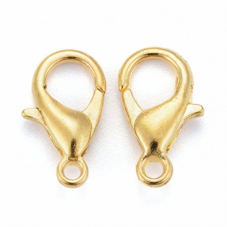 12mm Lobster Clasp - Gold Plated - Pack of 10