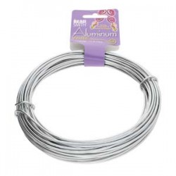Beadsmith Aluminium 12ga (1mm) Craft Wire - 12m
