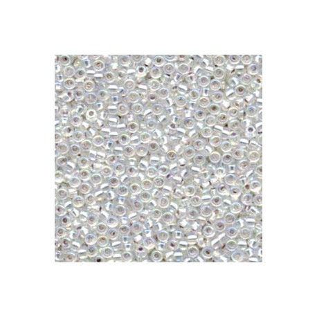 Miyuki Seed Beads 8/0 - Silver Lined Crystal AB (1001)