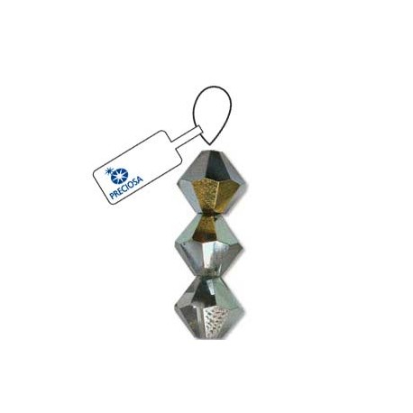 Preciosa 4mm Bicone Beads - Crystal Marea 2X