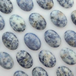 Blue Spot Jasper Gemstone Cabochon - 18mm x 13mm - Pack of 1