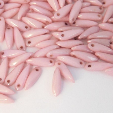 Czech Dagger Beads 3mm x 10mm - Chalk Lila Lustre - Pack of 50
