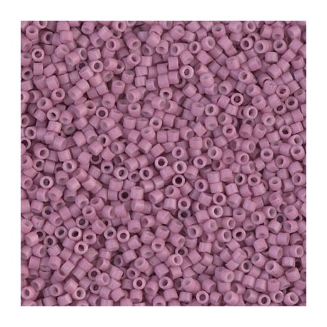 Delica 11/0 (DB800) Miyuki Seed Beads - Dyed Matt Opaque Rose - 5g