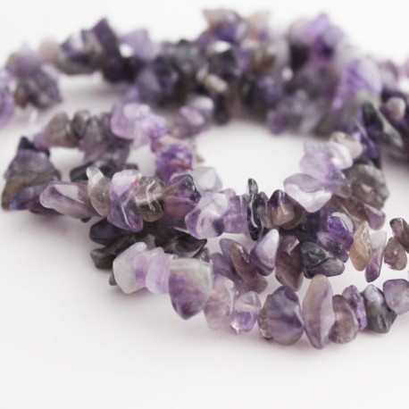 Amethyst Chip Beads - 39cm Strand