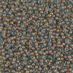 Miyuki Seed Beads 11/0 - Cream Lined Aqua (351) - 10g