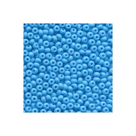 6/0 Czech Seed Beads - Light Blue Matt - 20g