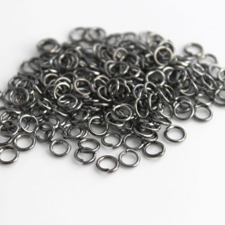 5mm Jump Rings - Gunmetal - Pack of 200