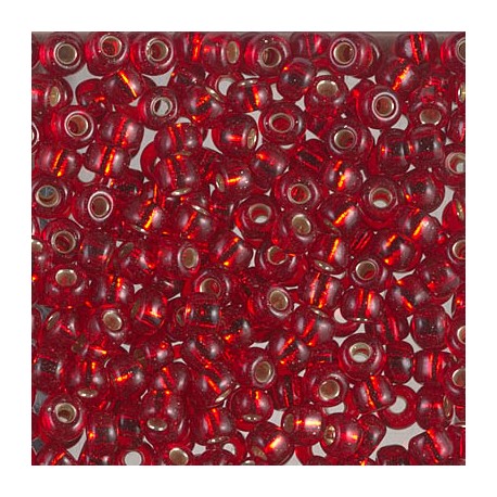 Miyuki Seed Beads 6/0 - (141S) Silver Lined Ruby - 10g